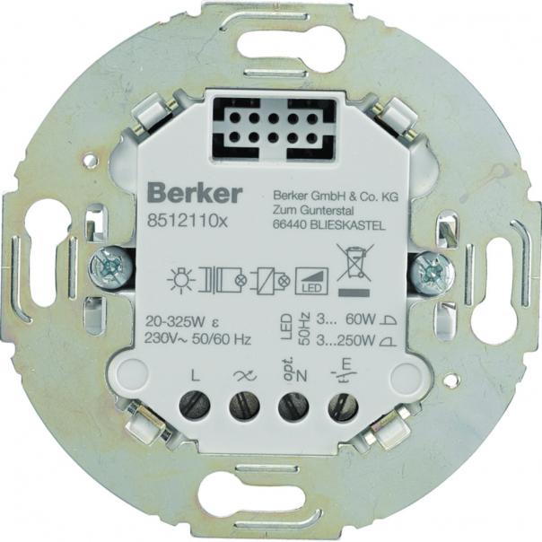 ELEKTRONICZNY STEROWNIK ZAŁĄCZAJĄCY POJEDYNCZY MECHANIZM BERKER.NET ZACISKI ŚRUBOWE R.CLASSIC/SERIE 1930/GLAS - 85121101 - HAGER - BERKER