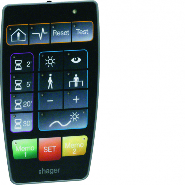 PILOT DO KONFIGURACJI CZUJNIKÓW OBECNOŚCI 360&deg; CZARNY MAT KNX EASY - EE807 - HAGER