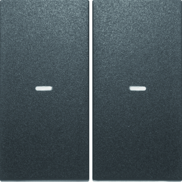 KLAWISZE Z SOCZEWKĄ DO MODUŁU PRZYCISKU PODWÓJNEGOANTRACYT MAT LAKIEROWANY KNX E/S B.X. - 80960385 - HAGER