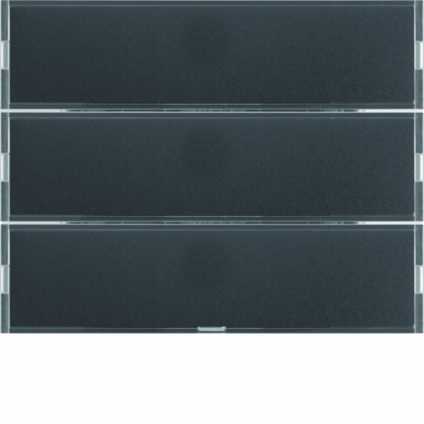 Przycisk potrójny z polem opisowym, diodami LED RGB i czujnikiem temperatury, antracyt KNX e/s K.x. - 80163776 - HAGER