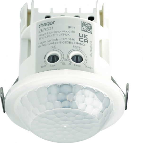 Czujnik ruchu/obecności 360&deg; IR p/t, O10m - EER501 - HAGER