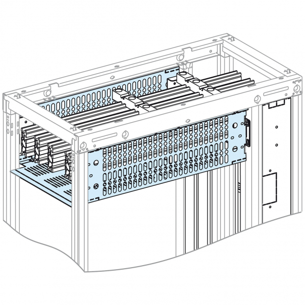 Rozdzielnice PrismaSet, wygrodzenie szyn poziomych 400x 600mm - LVS04984 - SCHNEIDER ELECTRIC
