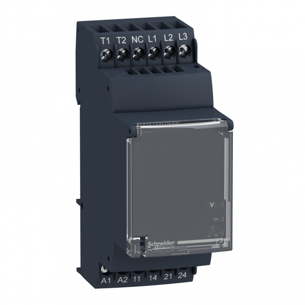Zelio Control Przekaźnik kontroli napięcia i temperatury silnika 24 240V AC/DC, 5A 2N/O - RM35TM50MW - SCHNEIDER ELECTRIC