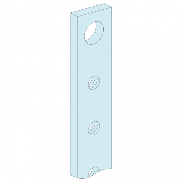 Rozdzielnice PrismaSet, otworowane szyny miedziane 4 sztuki 160A 1400mm - LVS04171 - SCHNEIDER ELECTRIC