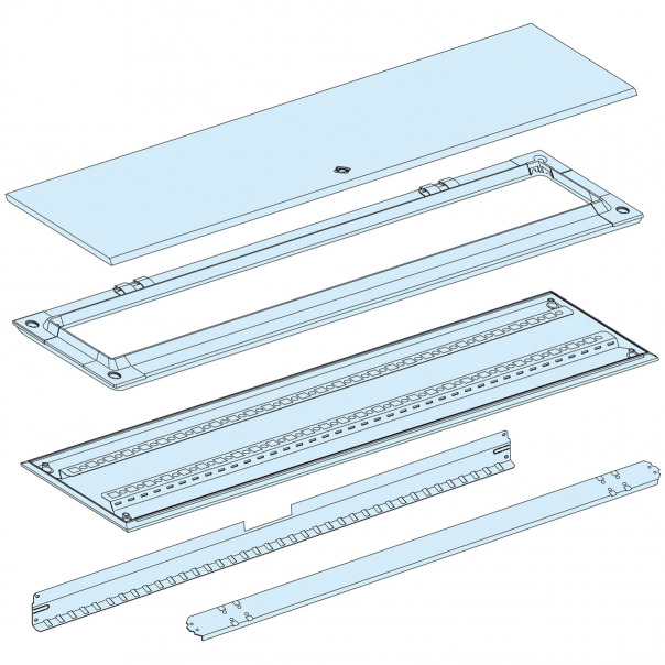 Rozdzielnice PrismaSet, plecy oraz drzwi obudowy przedziału 33 moduły IP55 300mm - LVS08349 - SCHNEIDER ELECTRIC