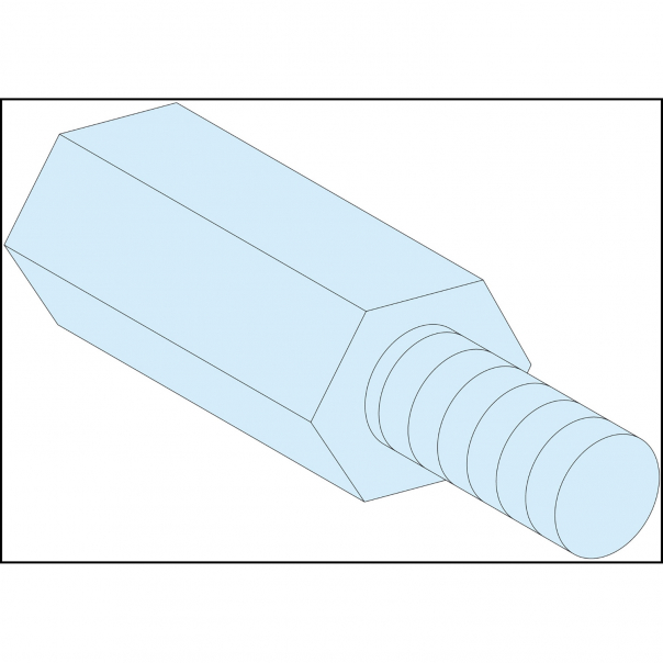 Rozdzielnice PrismaSet, przekładki sześciokątne M6 4 sztuk 25mm - LVS03198 - SCHNEIDER ELECTRIC