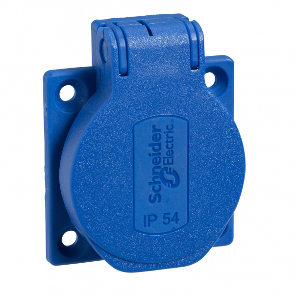 Gniazdo Pratika 50X50 szare IP54220V 2PT - PKS51B - SCHNEIDER ELECTRIC