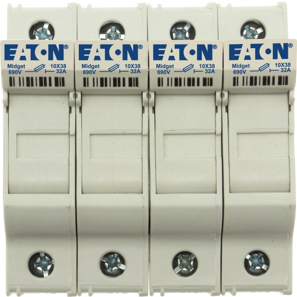 PODSTAWA WKŁ. CYL. 10X38, 4P, 32A, 690 VAC, WSKAŹNIK CHM4DIU - CHM4DIU - EATON