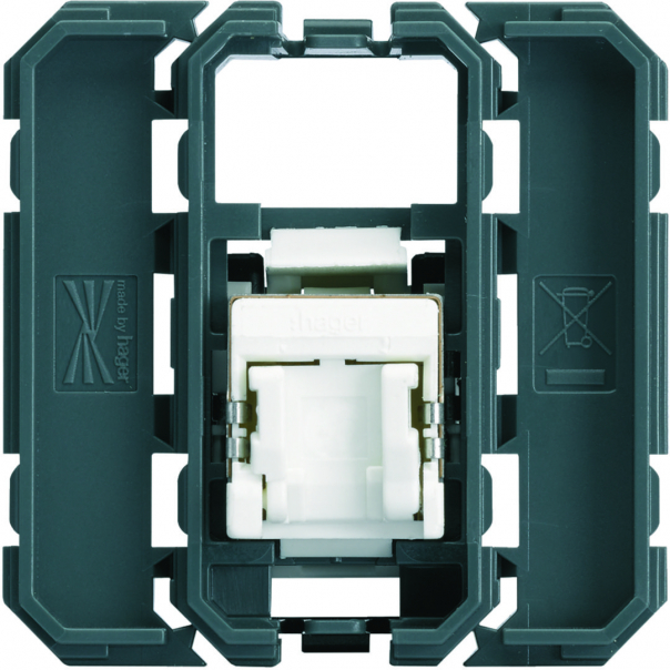 gallery Gniazdo informatyczne RJ45 kat 6 FPT, 2M/1M - WXF224 - HAGER