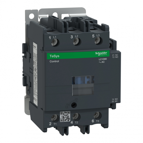 Stycznik mocy TeSys D AC3 80A 3P 1NO 1NC cewka 440VAC zaciski skrzynkowe - LC1D80R7 - SCHNEIDER ELECTRIC