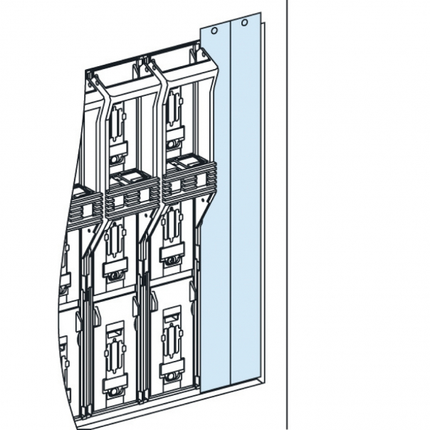 Rozdzielnice PrismaSet, zaślepka w miejsce rozłącznika ISFL160 - LVS03740 - SCHNEIDER ELECTRIC