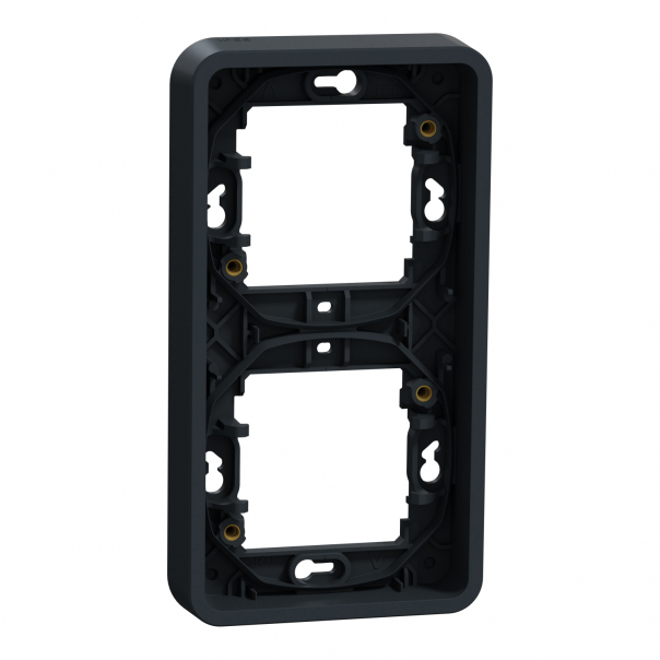 Mureva, podstawa podtynkowa podwójna pionowa, antracyt - MUR34151 - SCHNEIDER ELECTRIC