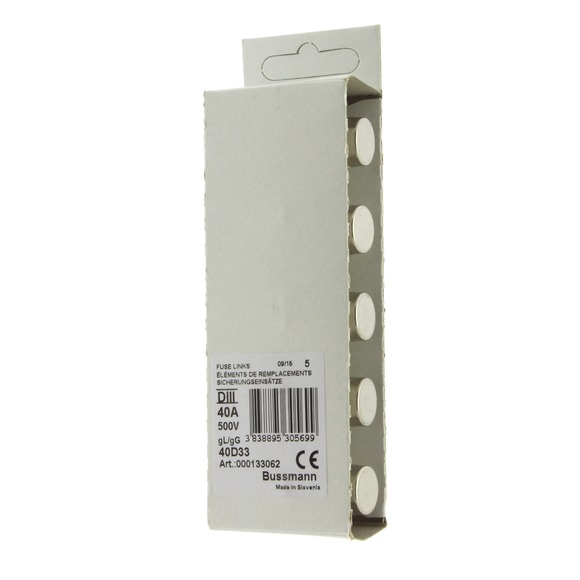 WKŁADKA DIII 40A T GL/GG 500VAC E33 40D33 - 40D33 - EATON