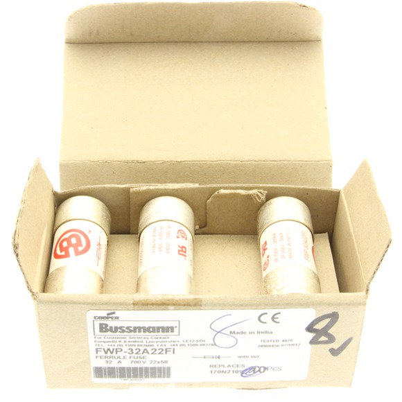 32A 690V 22X58 CYLINDRYCZNA DO PÓŁPRZEWODNIKÓW, WYBIJAK 22 X 58MM FWP-32A22FI - FWP-32A22FI - EATON