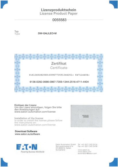 OPROGRAMOWANIE WIZUALIZACYJNE GALILEO SW-GALILEO - 140379 - EATON