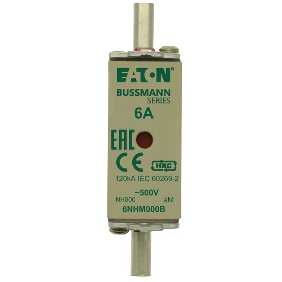 WKŁADKA NH000 6A 500V AM PODWÓJNY WSKAŹNIK 6NHM000B - 6NHM000B - EATON