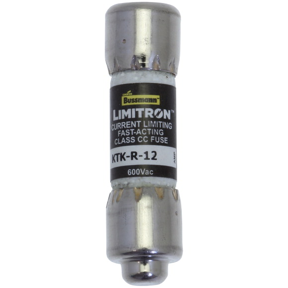 12A 600 VAC, LIMITRON, KLASA CC KTK-R-12 - KTK-R-12 - EATON