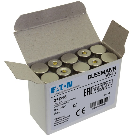 WKŁADKA DI 25A T GL/GG 500VAC E16 25D16 - 25D16 - EATON