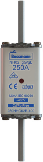 WKŁADKA NH02 80A 400V GL/GG PODWÓJNY WSKAŹNIK 80NHG02B-400 - 80NHG02B-400 - EATON