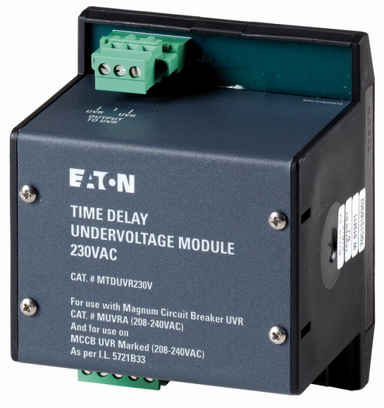 MODUŁ ZWŁOKI CZASOWEJ DO WYZWALACZA PODNAPIĘCIOWEGO 230VAC IZMX-UVR-TD-230AC-1 - 184166 - EATON