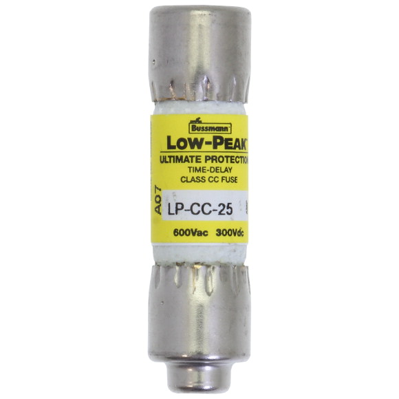 25A 600 VAC/300VDC, ZWŁOCZNA, KLASA CC LP-CC-25 - LP-CC-25 - EATON