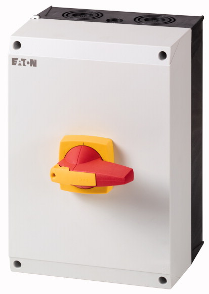 ROZŁĄCZNIK DDC PV 80A W OBUDOWIE CI-K5, RĄCZKA BLOK. CZERW.-ŻÓŁT. DDC-80/2/I5/P-R - 184916 - EATON