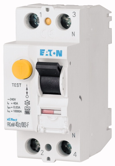 WYŁĄCZNIK RÓŻNICOWOPRĄDOWY 10KA, IN=100A, I?N=0,1A, TYP S/F, 2-BIEG. SERIA FRCMM FRCMM-100/2/01-S/F - 187394 - EATON