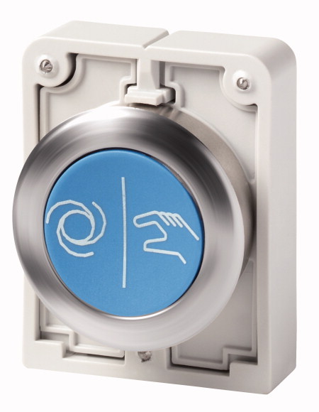 PRZYCISK 30MM PŁASKI,OPIS X217, STAL NIERDZ. M30I-FD-B-X217 - 188099 - EATON