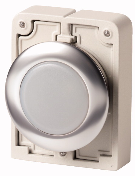 LAMPKA SYGN. 30MM,PŁASKA,BIAŁA, STAL NIERDZ. M30I-FL-W - 188048 - EATON