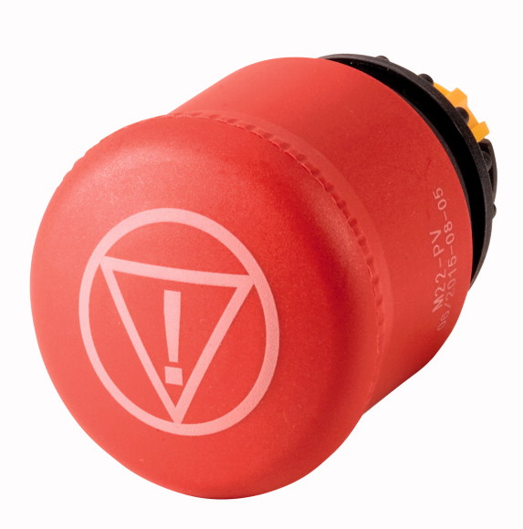 PRZYCISK AWARYJNY Z SYMBOLEM KONTROLOWANEGO ZATRZYMANIA M22-PV-ESS - 178983 - EATON