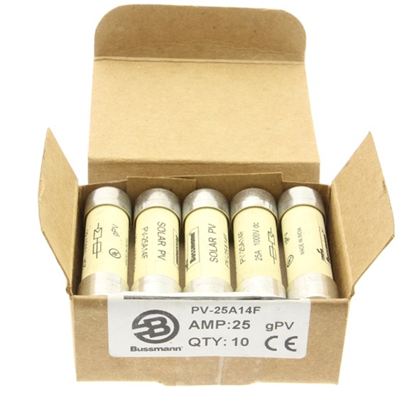 25A 1000VDC WKŁADKA CYLINDRYCZNA 14X51 DO PV PV-25A14F - PV-25A14F - EATON