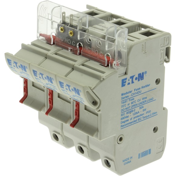 PODSTAWA WKŁ. CYL. 14X51, 3P, 50A, 690 VAC, MIKROPRZEKAŹNIK CH143DMSU-F - CH143DMSU-F - EATON
