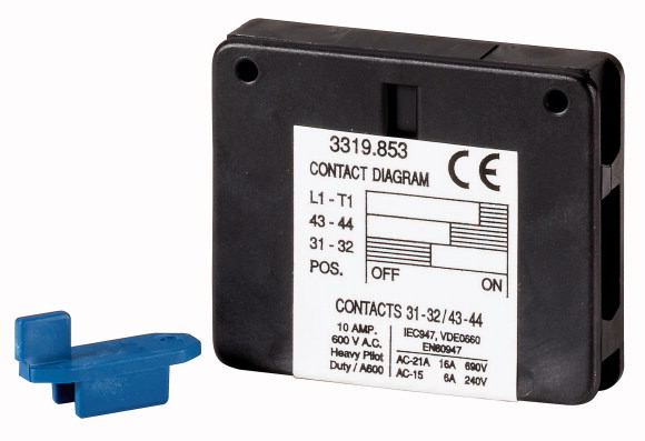 STYKI POMOCNICZE (1 NO+ 1NC), QM80/QM100 QMAUX1NO+1NC80/100 - 1319853 - EATON