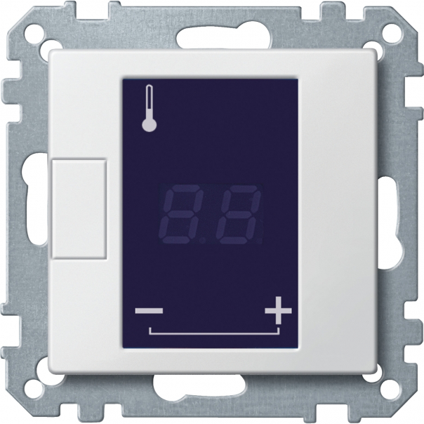 Merten - Mechanizm regulatora temperatury z wyświetlaczem LCD 230VAC 16A - MTN5775-0000 - SCHNEIDER ELECTRIC