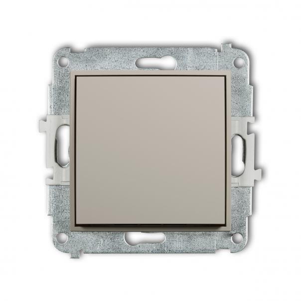 Mechanizm łącznika jednobiegunowego podtynkowy IP 20 / IP 44, 10AX 250V~ MINI taupe - 60MWP-1 - KARLIK