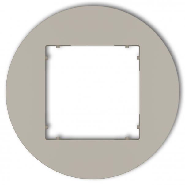 Ramka uniwersalna pojedyncza okrągła z tworzywa podtynkowy IP 20 MINI taupe - 60MRTO-1 - KARLIK