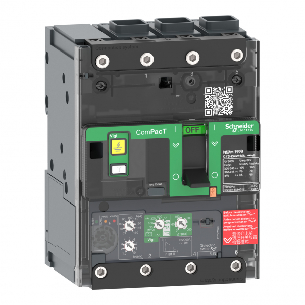 NSXm160N 50kA AC 3P 160A 4.1 - C12N34V160L - SCHNEIDER ELECTRIC
