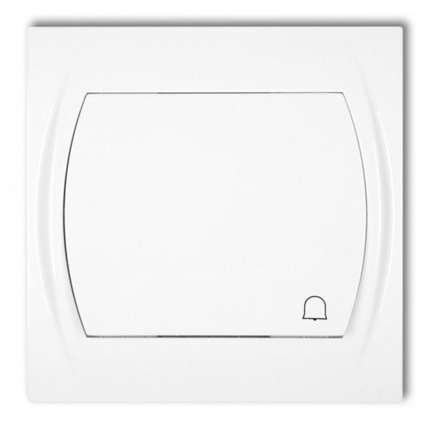 LOGO; Łącznik zwierny dzwonek podświetlany BIAŁY - LWP-4L - KARLIK
