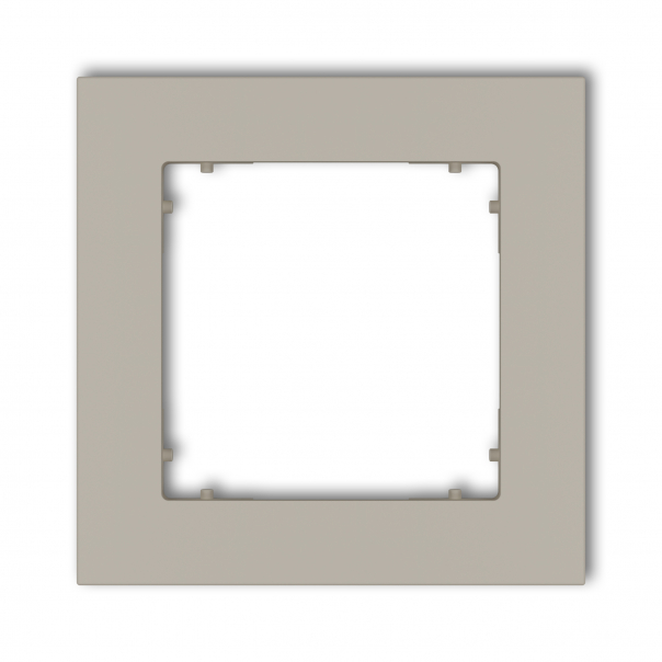Ramka uniwersalna pojedyncza kwadratowa z tworzywa podtynkowy IP 20 MINI taupe - 60MR-1 - KARLIK