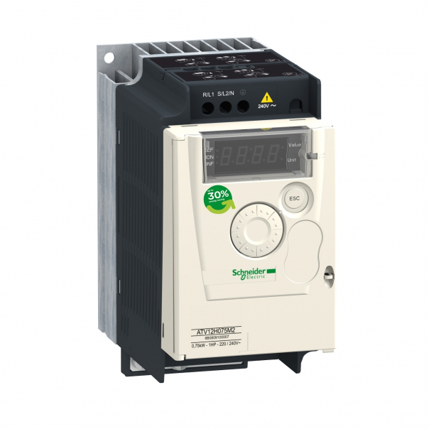 Altivar 12 0.55KW 1x240V - ATV12H055M2 - SCHNEIDER ELECTRIC
