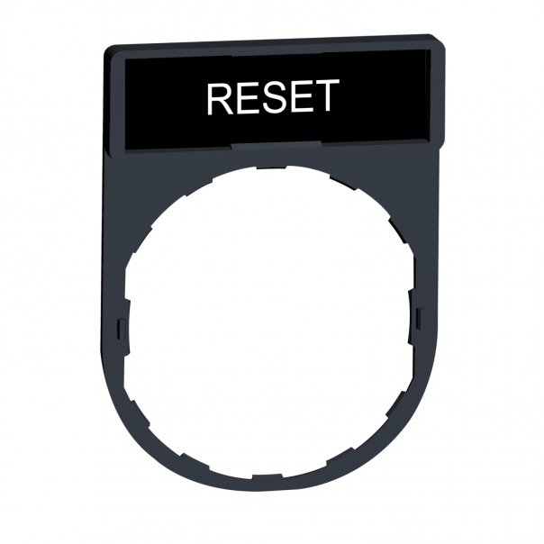 RAMKA DO ETYK.8X27MM CZARNE TŁO"RESET" - ZBY2322 - SCHNEIDER ELECTRIC