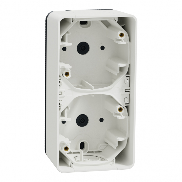 Mureva podst. naścienna 2x pion. biała - MUR39912 - SCHNEIDER ELECTRIC