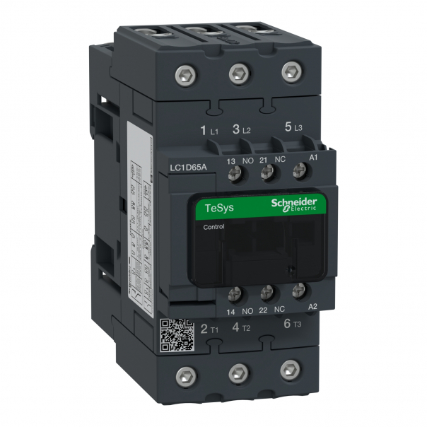 STYCZNIK 3P I=65A[AC3] 24VAC 50Hz 1NO1NC - LC1D65AB5 - SCHNEIDER ELECTRIC