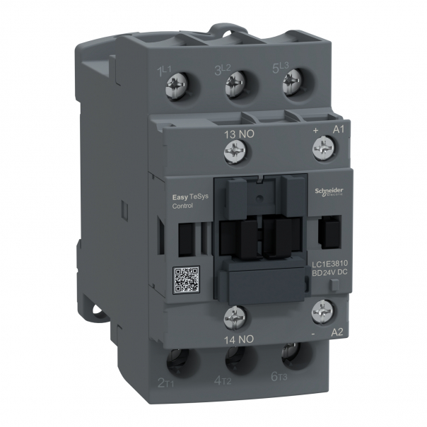 Stycz.EasyTS 3P 38A AC3 18,5KW 24VDC 1NO - LC1E3810BD - SCHNEIDER ELECTRIC