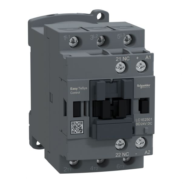 Stycz.EasyTS 3P 25A AC3 11KW 24V DC 1NC - LC1E2501BD - SCHNEIDER ELECTRIC