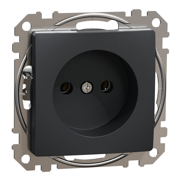 Gniazdo 2P, antracytowy czarny - SDD114035 - SCHNEIDER ELECTRIC