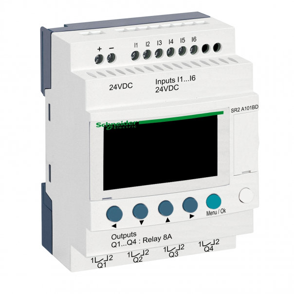 ZELIO LOGIC 6WE_D/4WY_P 24VDC - SR2A101BD - SCHNEIDER ELECTRIC
