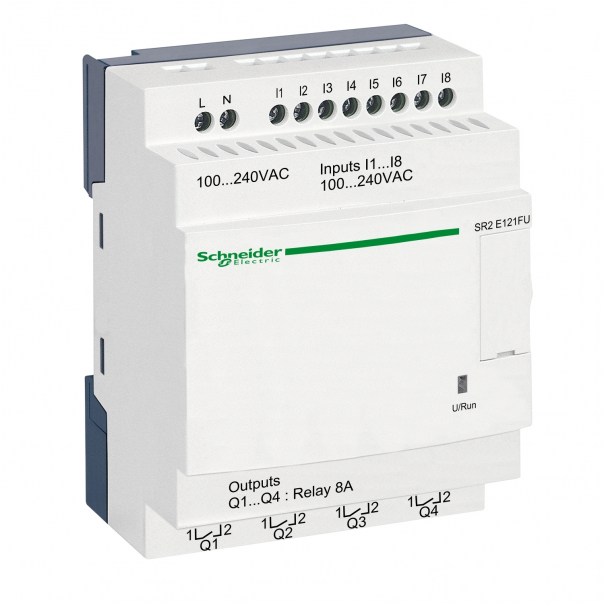 ZELIO LOGIC 8WE_D/4WY_P 240VAC RTC - SR2E121FU - SCHNEIDER ELECTRIC