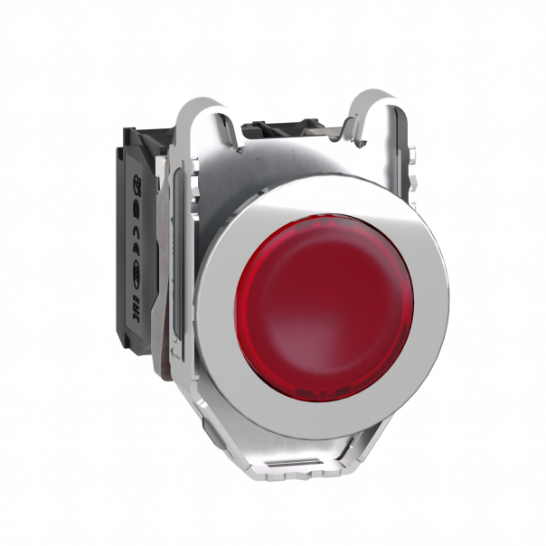 PŁASKI CZERWONY CAP PODŚ PRZYCISK LED 24 - XB4FW34B5 - SCHNEIDER ELECTRIC