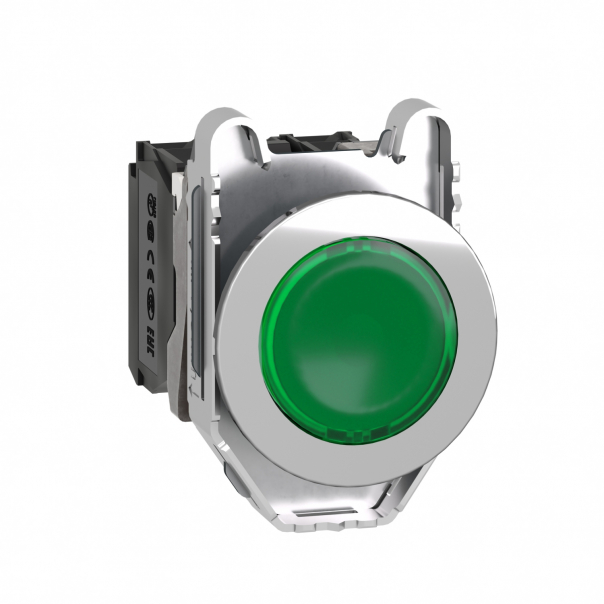 PŁASKI ZIELONY  CAP PODŚ PRZYCISK LED 24 - XB4FW33B5 - SCHNEIDER ELECTRIC